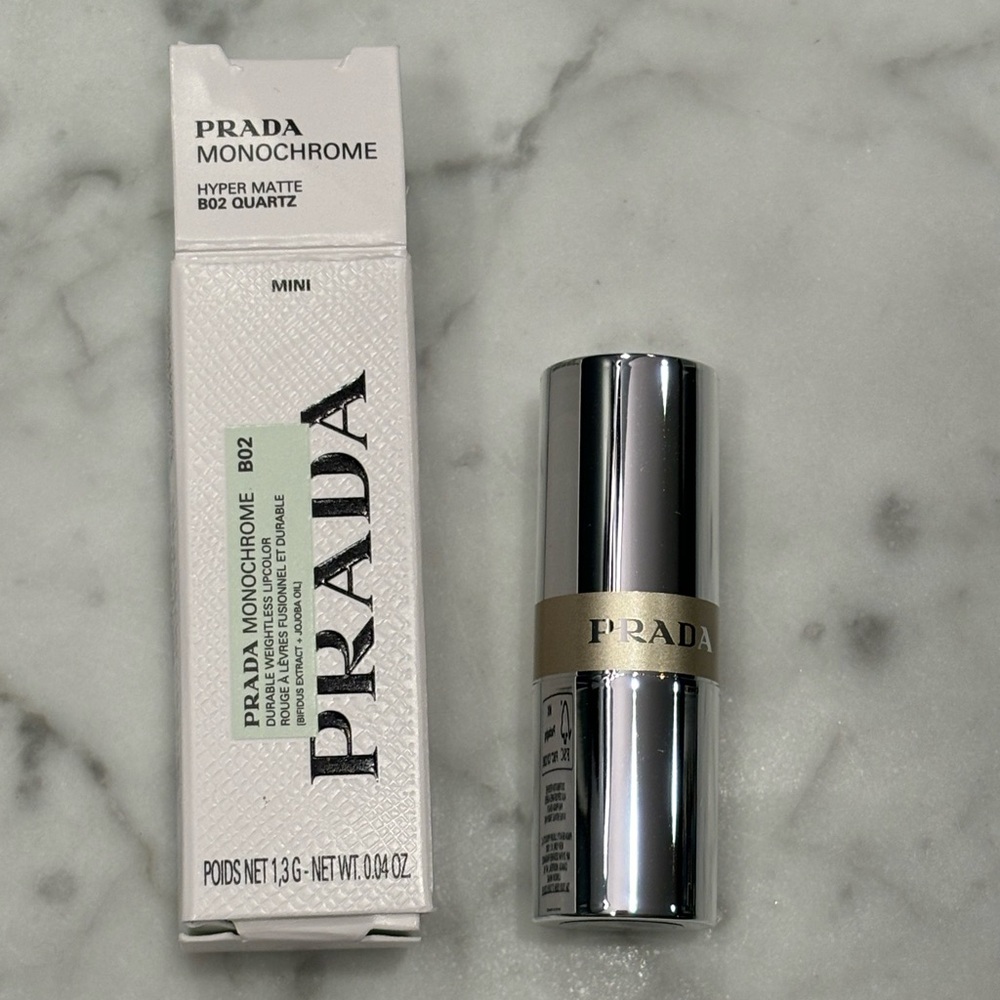 New Mini Prada Monochrome Lipstick in Quartz